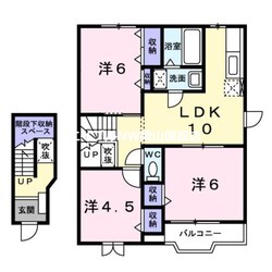 ファミール吉永Ａの物件間取画像